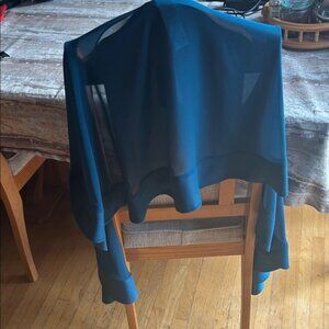 NWT Jacques Vert Chic Teal Women's Dressy Scarf Wrap Shawl O/S